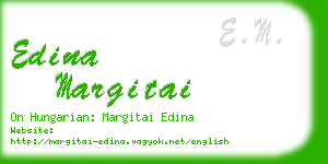 edina margitai business card